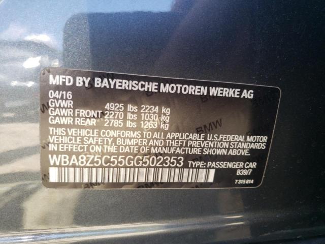 WBA8Z5C55GG502353 BMW 328 Xigt Sulev