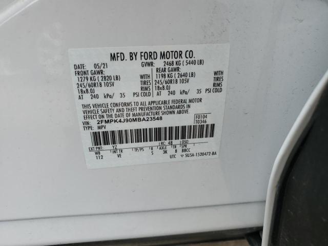2FMPK4J90MBA23548 Ford EDGE SEL