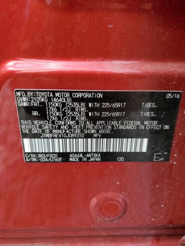 2016 TOYOTA RAV4 LE - JTMBFREV1GJ089310