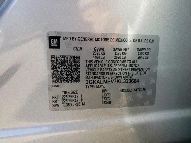 3GKALMEV7KL333684 GMC Terrain Sle