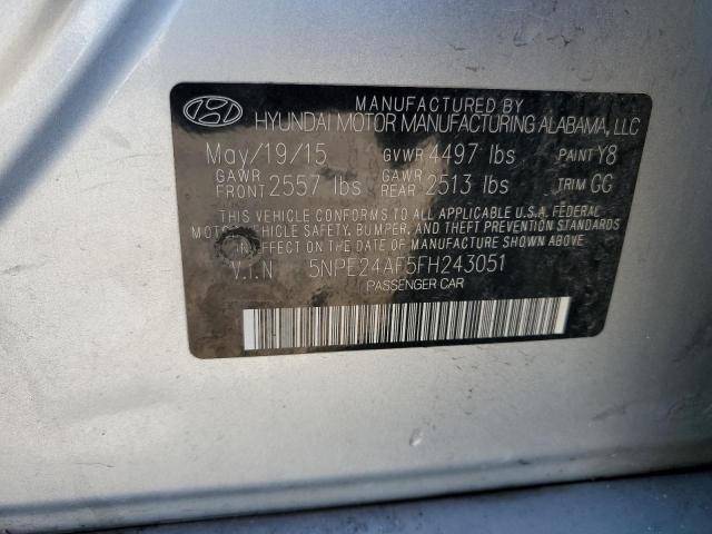 2015 HYUNDAI SONATA SE - 5NPE24AF5FH243051