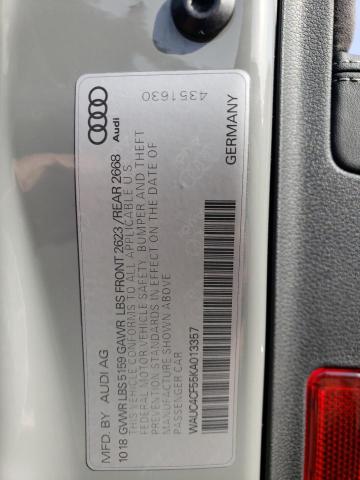 WAUC4CF55KA013357 Audi S5 Prestige