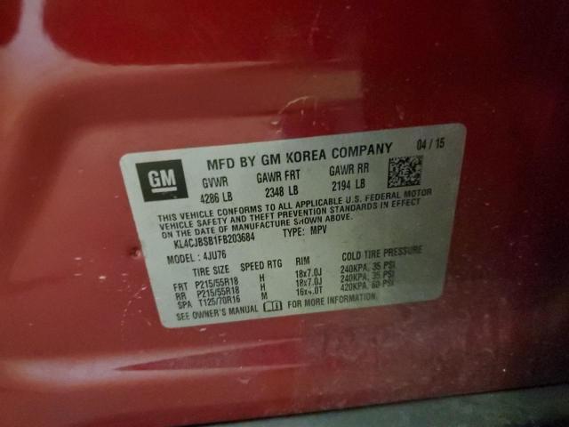 KL4CJBSB1FB203684 Buick Encore Convenience