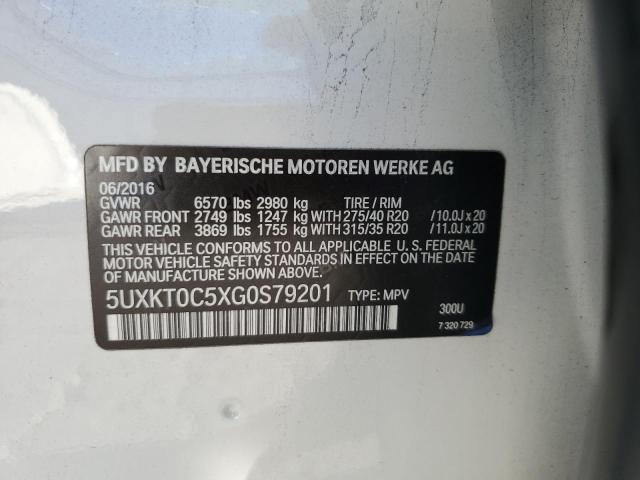 5UXKT0C5XG0S79201 2016 BMW X5, photo no. 12