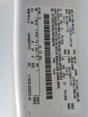 1FTEW1E56JKF26878 Ford F150 Supercrew