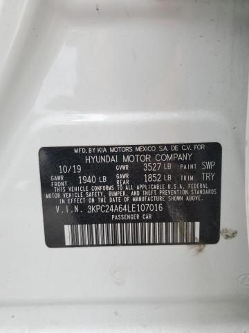  HYUNDAI ACCENT 2020 Білий