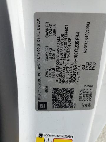 3GCNWAEH0KG239894 Chevrolet Silverado C1500