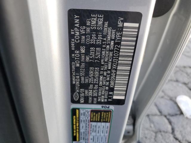 2019 HYUNDAI SANTA FE X - KM8SN4HFXKU310772