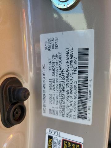 5J6RW1H95JL008152 Honda Cr-v Touring
