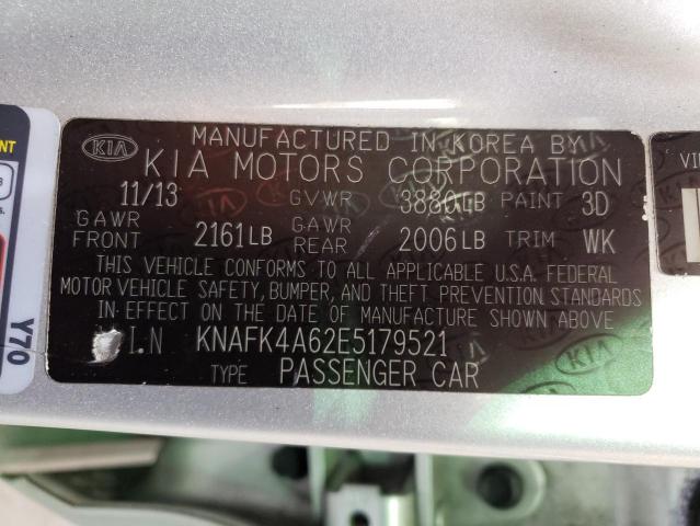 KNAFK4A62E5179521 KIA FORTE LX