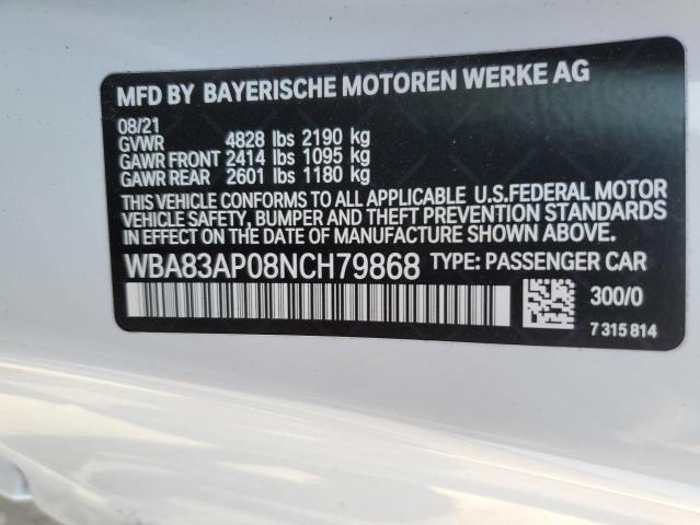 WBA83AP08NCH79868 BMW M4 40I 8