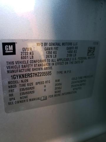 1GYKNERS7HZ205585 Cadillac Xt5 Premium Luxury