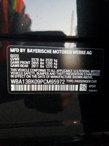 WBA13BK09PCM95972 BMW M5 50XI 12