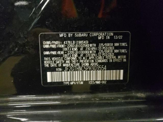 JF2GTHNC5PH303554 Subaru Crosstrek Limited