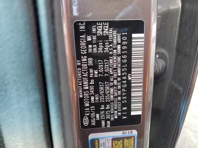 5XYPG4A55LG619901 KIA SORENTO S