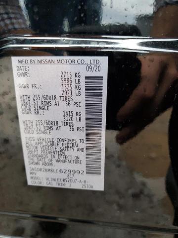 5N1DR2BM8LC629992 Nissan Pathfinder Sv