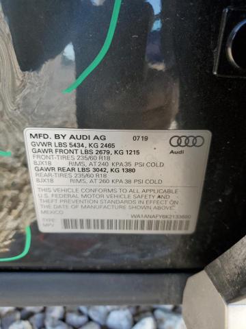 WA1ANAFY6K2133680 2019 AUDI Q5, photo no. 13