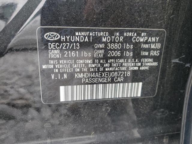 KMHDH4AEXEU087218 | 2014 HYUNDAI ELANTRA SE