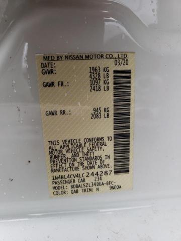 1N4BL4CV4LC244287 Nissan ALTIMA SR