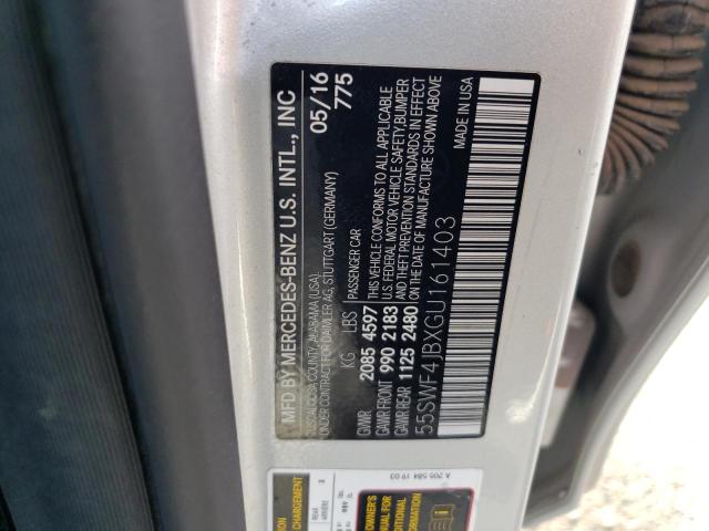 55SWF4JBXGU161403 Mercedes-Benz C 300