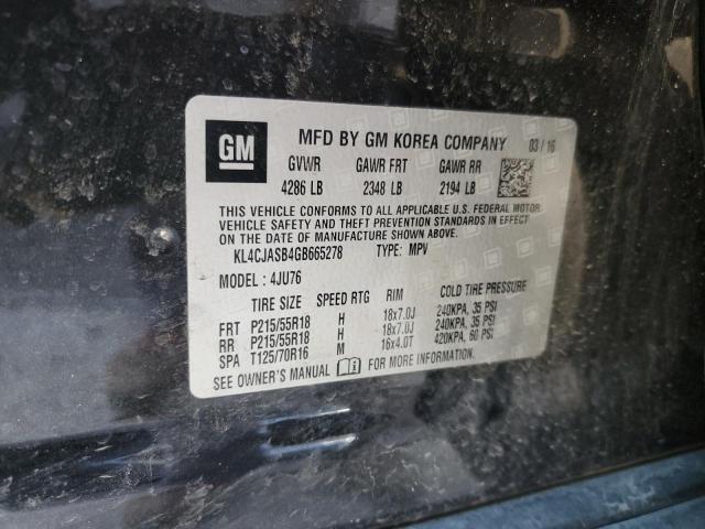 KL4CJASB4GB665278 Buick Encore