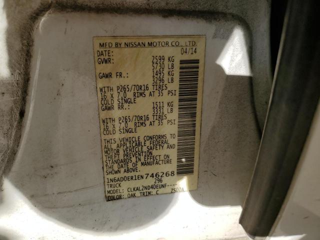 1N6AD0ER1EN746268 Nissan FRONTIER S