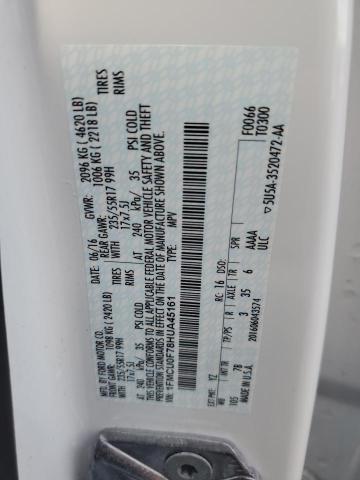 1FMCU0F78HUA45161 Ford ESCAPE S