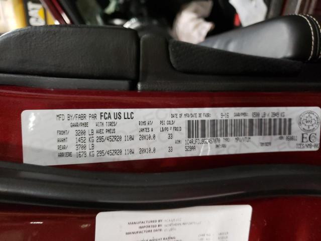 2016 JEEP GRAND CHER - 1C4RJFDJ9GC457070