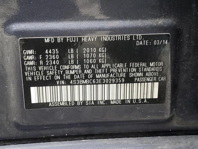 4S3BMBC63E3029359 Subaru Legacy 2.5i Premium