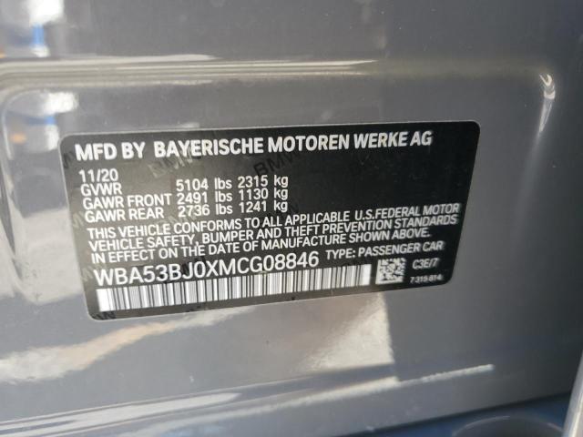 2021 BMW 540 I - WBA53BJ0XMCG08846