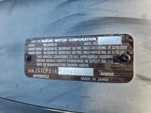 2007 SUZUKI AN650 - JS1CP51A572100519