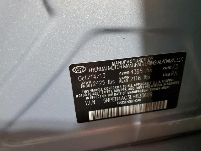 2014 Hyundai Sonata Gls VIN: 5NPEB4AC3EH830689 Lot: 73036473