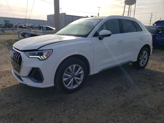 WA1DECF33P1091477 Auction: COPART Lot: 72535563 Location: IL - CHICAGO SOUTH WA1DECF33P1091477 AUDI Q3 2023 WHITE Photo 1