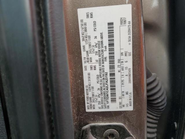1FTEW1C42LFA23192 Ford F150 Supercrew