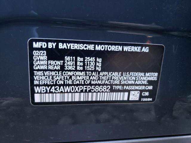 2023 BMW I4 EDRIVE3 - WBY43AW0XPFP58682