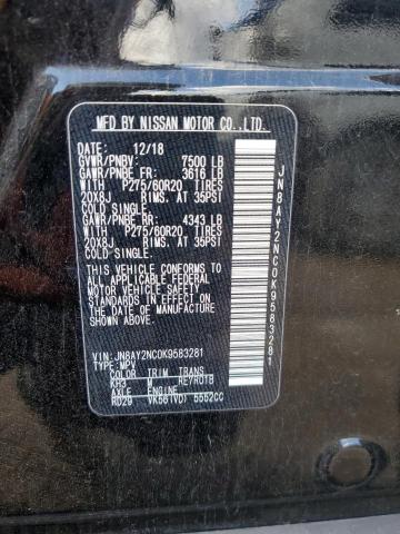 JN8AY2NC0K9583281 Nissan ARMADA SV
