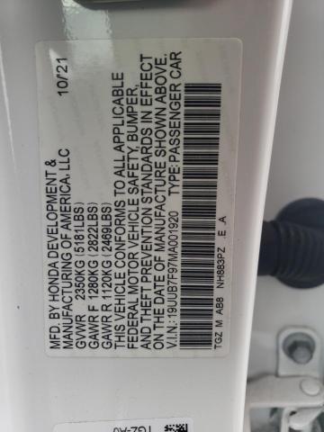 2021 ACURA TLX TYPE S - 19UUB7F97MA001920