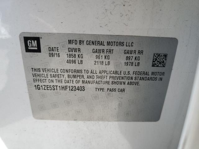 2017 CHEVROLET MALIBU LT - 1G1ZE5ST1HF123403