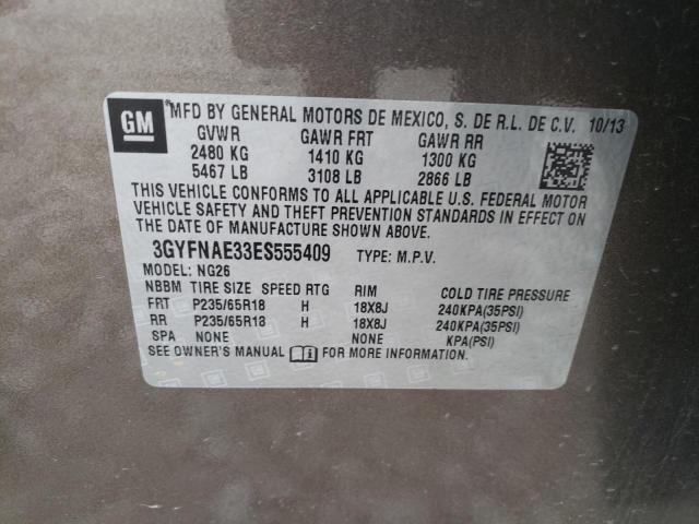 3GYFNAE33ES555409 Cadillac SRX