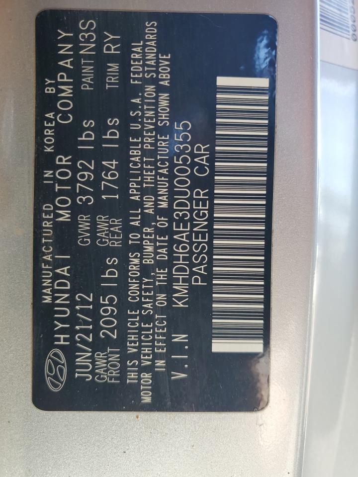 KMHDH6AE3DU005355 2013 Hyundai Elantra Coupe Gs