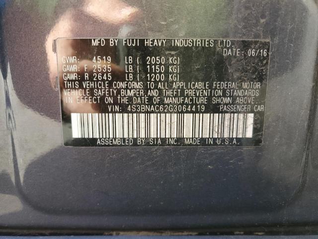 4S3BNAC62G3064419 Subaru Legacy 2.5i Premium