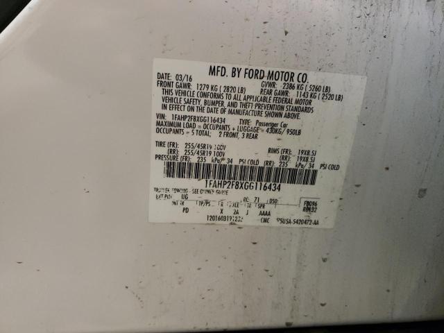 1FAHP2F8XGG116434 Ford Taurus Limited