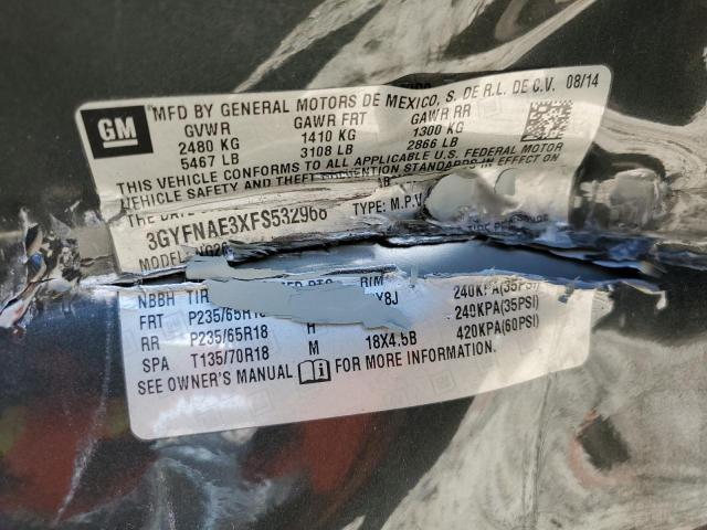 3GYFNAE3XFS532968 Cadillac SRX