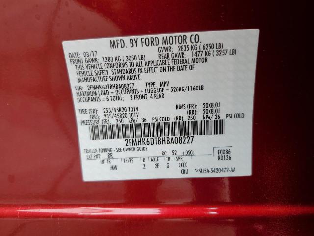 2FMHK6DT8HBA08227 Ford Flex Limited