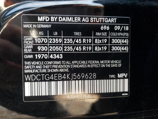 WDCTG4EB4KJ569628 2019 MERCEDES-BENZ GLA CLASS - Image 13