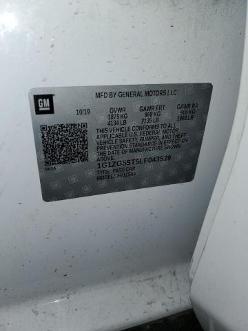 2020 Chevrolet Malibu Rs VIN: 1G1ZG5ST5LF043539 Lot: 71778273