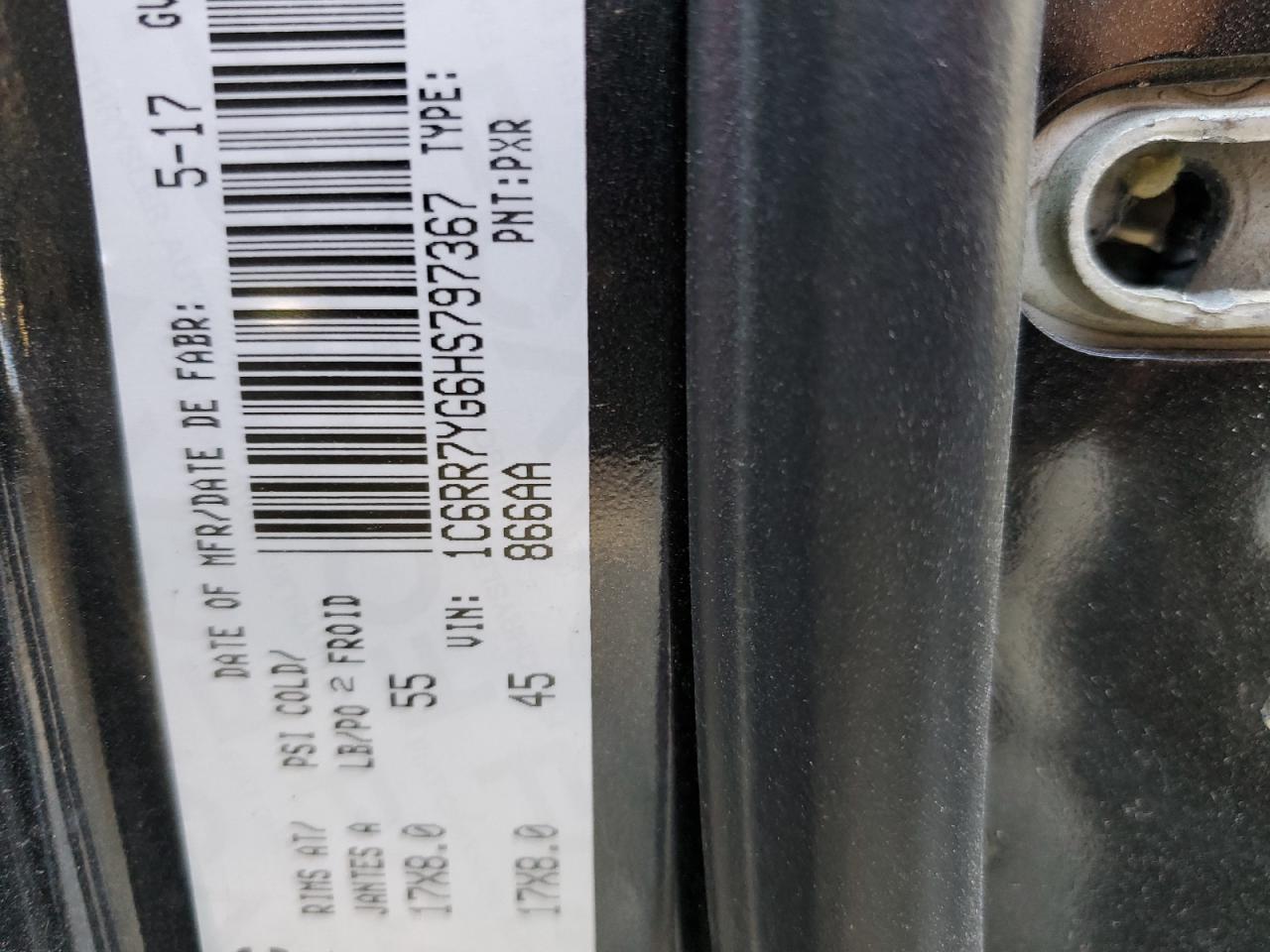 1C6RR7YG6HS797367 2017 Ram 1500 Rebel