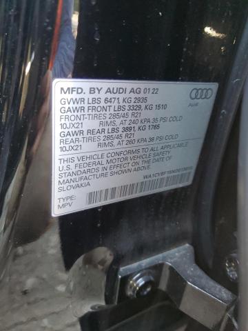 2022 AUDI Q8 PRESTIG WA1CVBF15ND015615