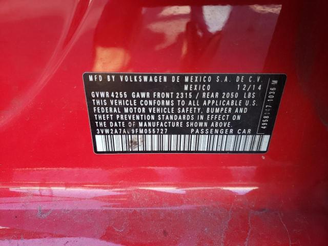 2015 VOLKSWAGEN GOLF TDI - 3VW2A7AU9FM055727