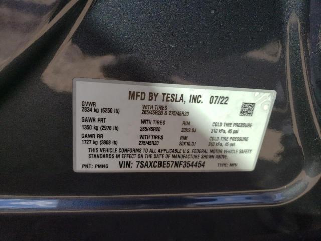 7SAXCBE57NF354454 Tesla MODEL X